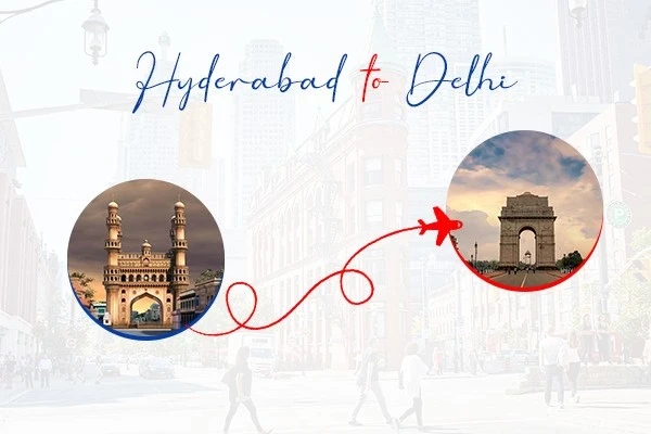 Hyderabad to Delhi flight Bhartiya Airways